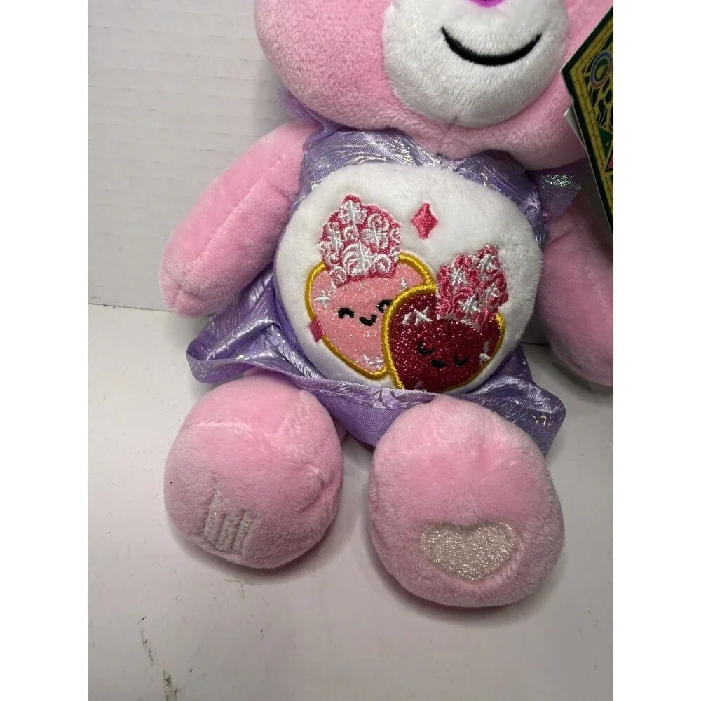 NEW Care Bears x Wicked Glinda Love-A-Lot Bear 9” Plush NWT 2025 Universal